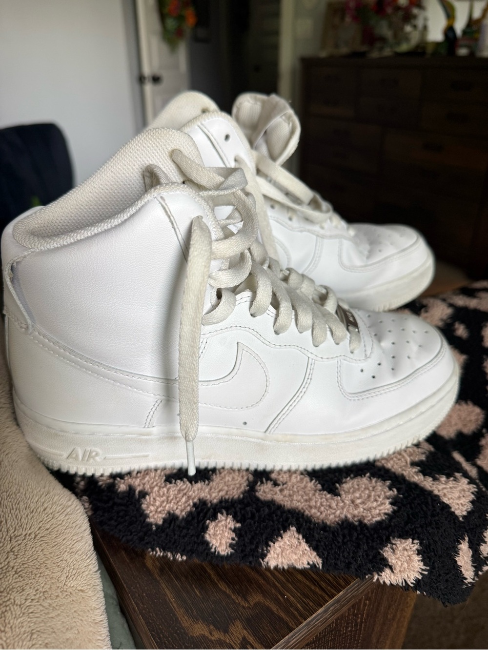 All-White High Top Sneakers